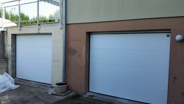 photo d'une porte de garage posé par l'entreprise Serrurier ausesky